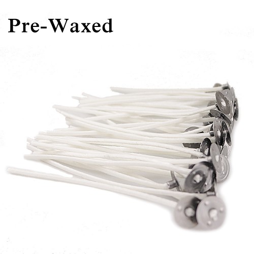 EricX Light 100 Piece Cotton Candle Wick 6 Pre-Waxed for Candle Making, Candle DIY