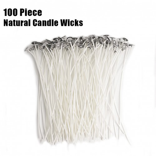 EricX Light 100 Piece Cotton Candle Wick 6 Pre-Waxed for Candle  Making,Candle DIY