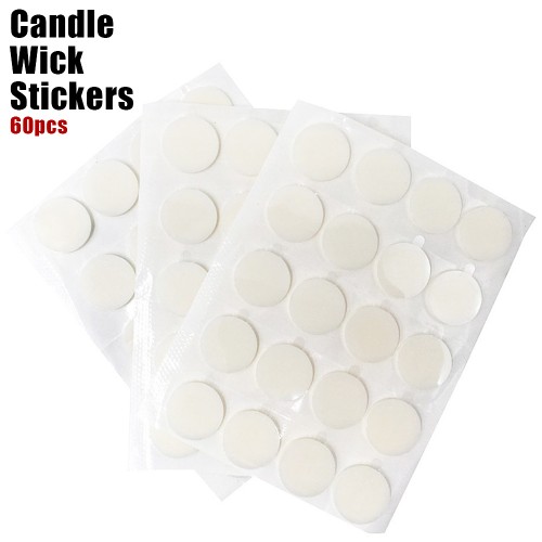 EricX Light 8 inch Candle Wick with Candle Wick Stickers and Candle Wick  Centering Device,60 pcs for Candle Making